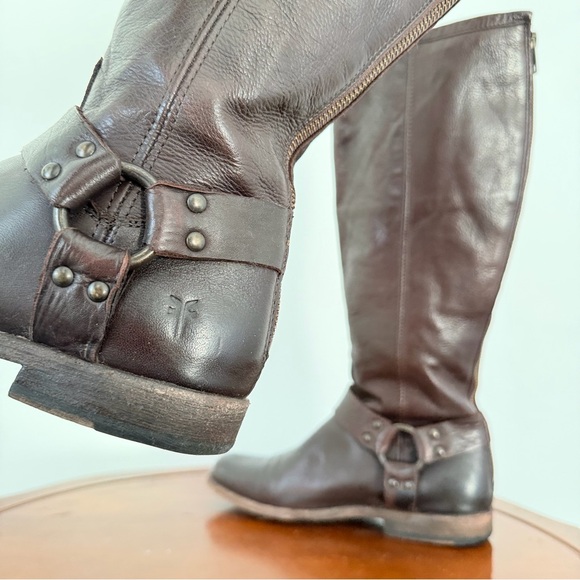FRYE Women's Philip Harness Tall Rider Boots | US 7.5 - Picture 6 of 10